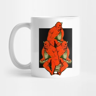 Devil satan on halloween Mug